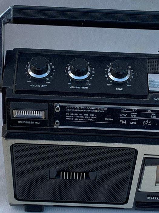 Philips - Spatial Stereo Cassetterecorder-speler, Audio, Tv en Foto, Radio's