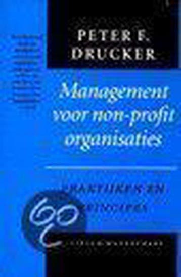 MANAGEMENT NON PROFIT ORGANISATIE - P.F., Boeken, Verzenden, Nieuw
