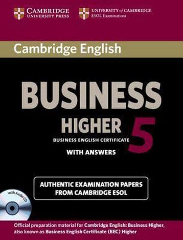Cambridge English Business 5 - Higher Self-study pack studen, Verzenden, Cambridge ESOL