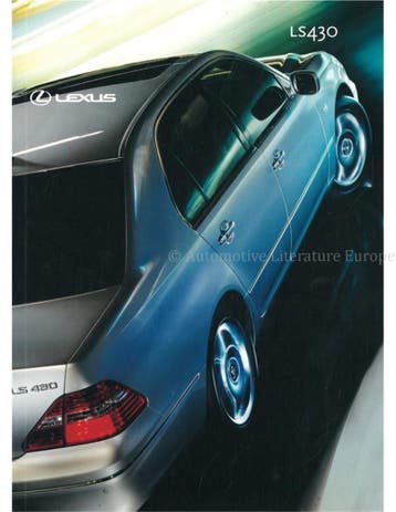 2003 LEXUS LS430 BROCHURE NEDERLANDS