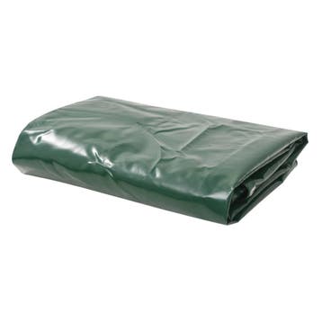vidaXL Dekzeil 650 g/m² 3x3 m groen, Verzenden