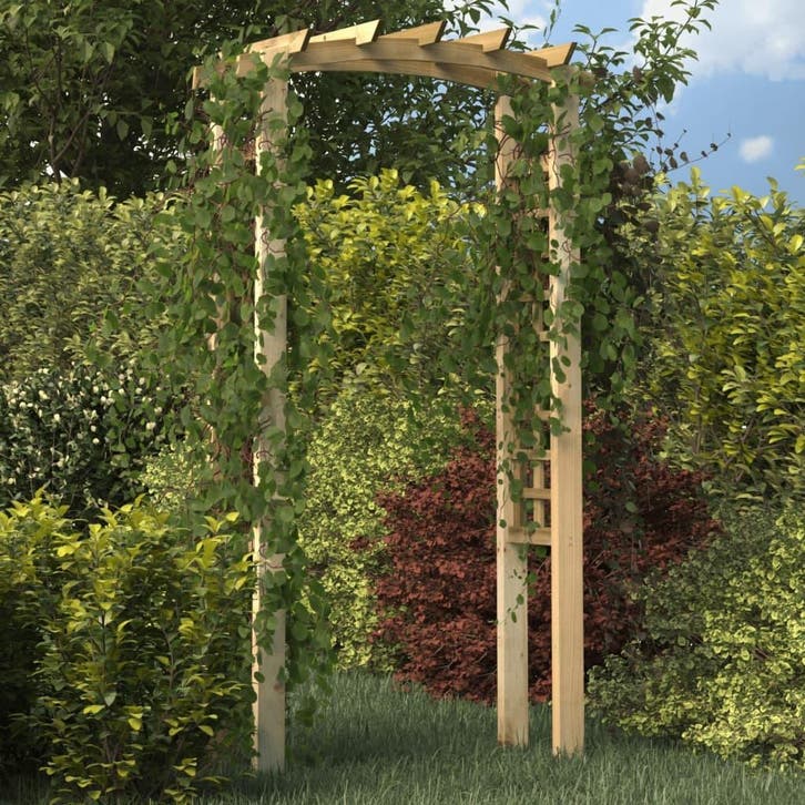 vidaXL Tuinboog 110x60x210 cm geïmpregneerd massief, Tuin en Terras, Palen, Balken en Planken, Nieuw, Verzenden