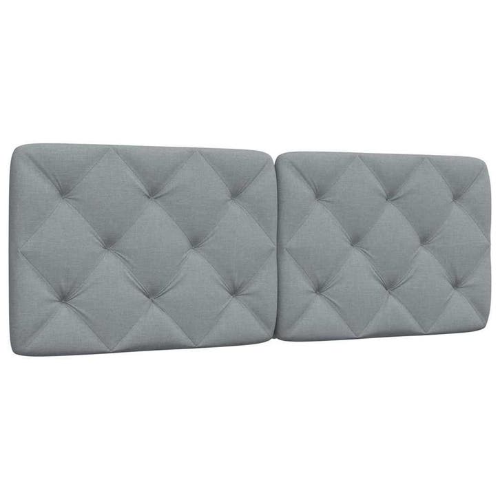 vidaXL Hoofdbordkussen 140 cm stof lichtgrijs, Maison & Meubles, Chambre à coucher | Lits, Envoi