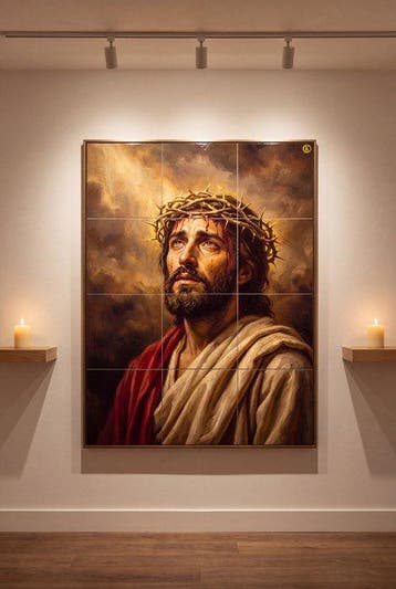 Kleury.art - [XL Ceramic Tiles Composition] The Gaze of