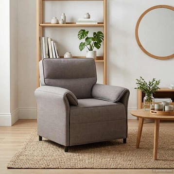 vidaXL 1-Zits bank / zetel Taupe 88 x 83 x 95 cm, Verzenden