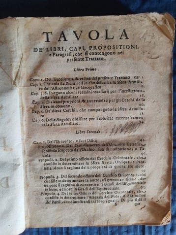 Giacomo Masò - Trattato della Sfera Armillare, Astrologia e