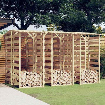 vidaXL Pergolas met dak 6 st 100x90x200 cm geïmpregneerd, Verzenden