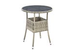 Veiling - Polyrotan Tuintafel / Bijzettafel / Balkontafel Yo, Gebruikt