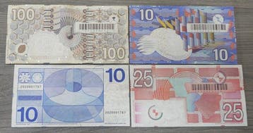 Nederland. - 4 banknotes - various dates (Zonder