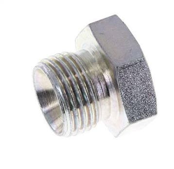 Plug G1/2 Staal met Buitenzeskant 60° Conus 300bar, Verzenden, Nieuw