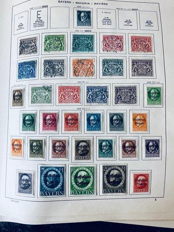 Duitse Rijk - Collectie / Uitzoeker Bavaria + Oud Duitse, Postzegels en Munten, Gestempeld