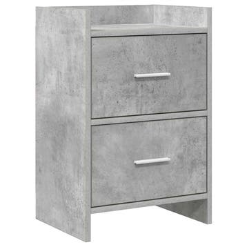 vidaXL Nachttafels Betongrijs 40 x 30 x 60 cm Bewerkt hout, Verzenden
