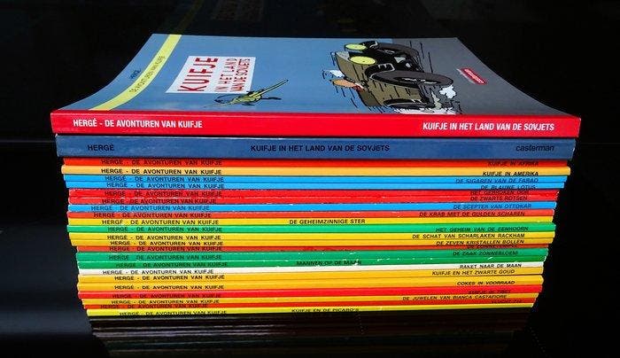 Kuifje 1 t/m 22 - Complete reeks SC + 4 extra albums - 26, Boeken, Stripverhalen