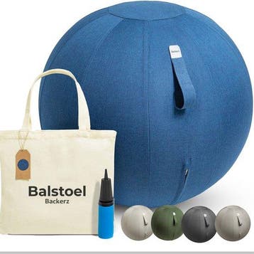 2dekans | Backerz Zitbal 55 CM - Zitballen met Hoes Linnen -, Ophalen of Verzenden, Nieuw