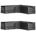 vidaXL Tuinmeubelhoezen L-vormig 2 st 16 oogjes 285x285x70, Verzenden