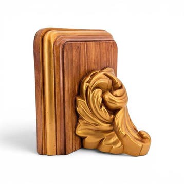 Plank - Hout - Gouden reliëfs