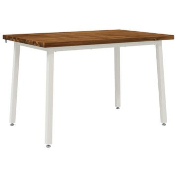 vidaXL 120 x 80 x 75 cm Massief Acacia Hout Natuurlijk en, Huis en Inrichting, Tafels | Eettafels, Verzenden, Nieuw