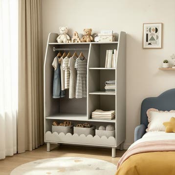 Kinder kledingrek met golvende randen - 80 x 40 x 120 cm, Kinderen en Baby's, Verzenden, Nieuw