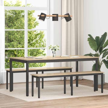 vidaXL Bank Sonoma Eiken 160 x 35 x 45 cm Bewerkt hout, Verzenden