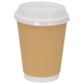 vidaXL Papieren koffiebekerdeksels Ø90mm 12oz en 16oz 1000st, Verzenden