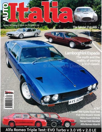 2016 AUTO ITALIA MAGAZINE 239 ENGELS, Nieuw