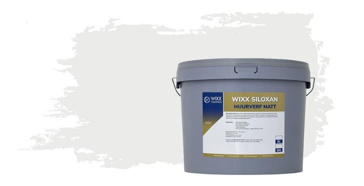 Wixx Siloxan Buitenlatex Matt RAL 9003 | Signaalwit 10L, Doe-het-zelf en Bouw, Verf, Beits en Lak, Nieuw, Verzenden