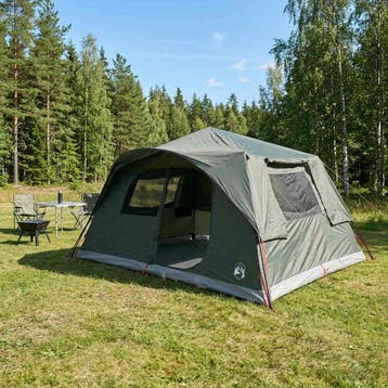 vidaXL Directe Tent 10-persoons Leger Groen Polyester en, Verzenden, Nieuw