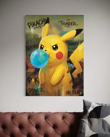 ANDSAL MCMXCI - Pikachu - Pokémon Pop Art Bubblegum Street