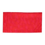 Haarband Multifunctioneel 45x25cm - Blok Patroon - Rood, Nieuw
