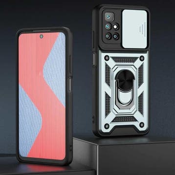 Xiaomi Poco X3 Pro - Armor Hoesje met Kickstand en Camera, Verzenden