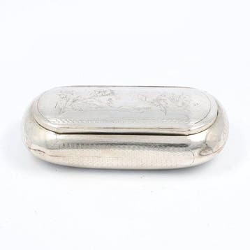 Frankrijk ca. 1880/90 - Boîte de tabac à priser - Argent 950