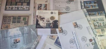 Wereld - 200e verjaardag van Charles Darwin met een, Gestempeld