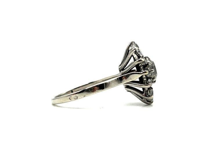 Bague - 18 carats Or blanc, Platine - 1.30ct. tw. Diamant, Bijoux, Sacs & Beauté, Bagues