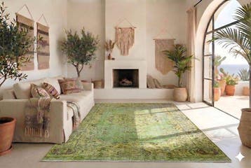 Vert vintage - Tapis - 260 cm - 150 cm - avec certificat