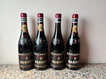 1969 Michele Mascarello - Barolo - 4 Flessen (0.72L), Verzamelen, Nieuw