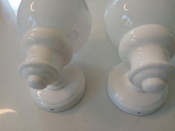 Applique murale - Porcelaine - Paire dappliques murales en