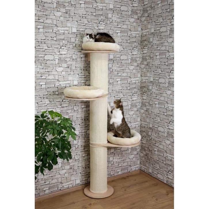 Krabpaal dolomit tower, Ø38 cm, hoogte 187 cm, beige - kerbl, Animaux & Accessoires, Accessoires pour chats