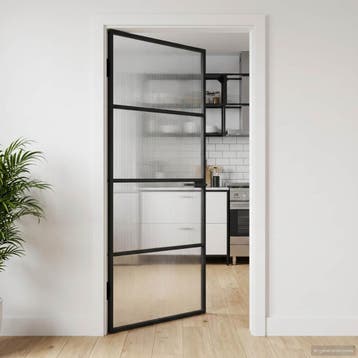 vidaXL Huisdeur 102 x 201,5 x 3,5 cm Aluminium en Gehard, Verzenden