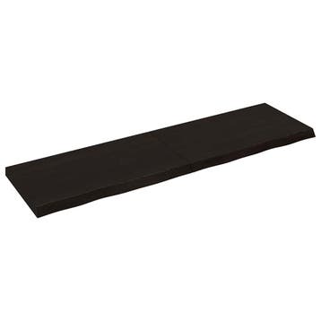 vidaXL Wandschap behandeld massief eikenhout donkerbruin, Verzenden, Nieuw