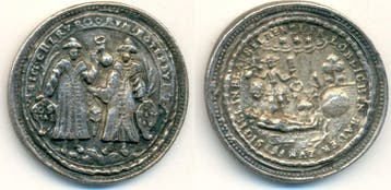 Gussmedaille 1732 Wuerttemberg Blaubeuren:, Verzenden