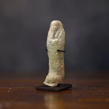 Oude Egypte, Faience Shabti - 8.5 cm