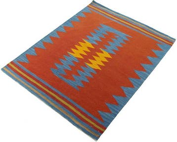 Handgeweven Designer Kelim - Nieuw - Kelim - 115 cm - 92 cm, Nieuw