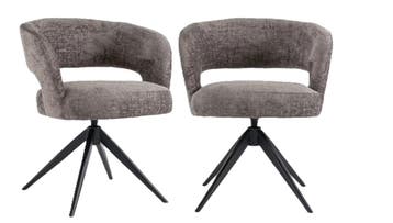 2dekans | Criks Design Coco Eetkamerstoel Taupe - 77x62x61, Ophalen of Verzenden