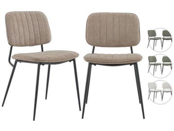 2dekans | Multifurn Sol Eetkamerstoel Duopack - Comfortabel, Ophalen of Verzenden