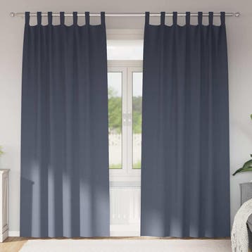 vidaXL Blackout Gordijnen met Ringen 2 st Antraciet 225 x, Verzenden, Nieuw