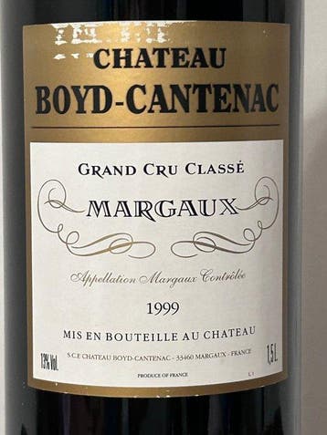 1999 Chateau Boyd-Cantenac - Margaux Grand Cru Classé - 1