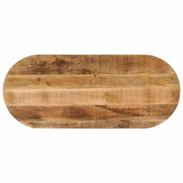Massief Mangohout blad 120cm | Retour deal | Ruim 1/3 kor..., 100 tot 150 cm, Verzenden, Rustiek, 50 tot 100 cm