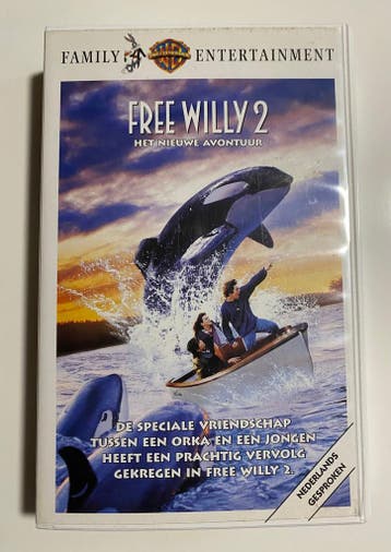 FREE WILLY 2: HET NIEUWE AVONTUUR (VHS), Cd's en Dvd's, Gebruikt