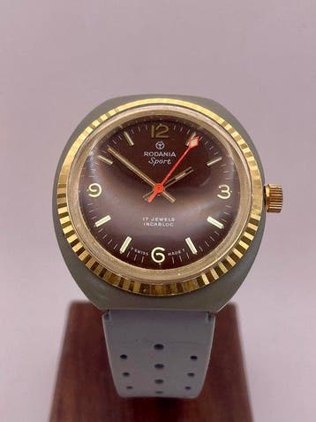 Rodania - Sport Incabloc 17 Jewels - Zonder minimumprijs -, Handtassen en Accessoires, Horloges | Heren, Nieuw