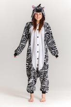 Onesie Zebra Pak L-XL Zebrapak Kostuum Zwart Wit Gestreept P, Ophalen of Verzenden, Nieuw